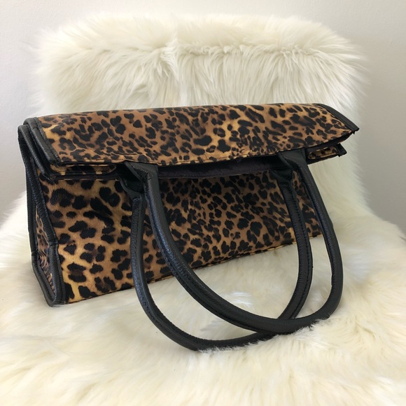 leopard print side bag